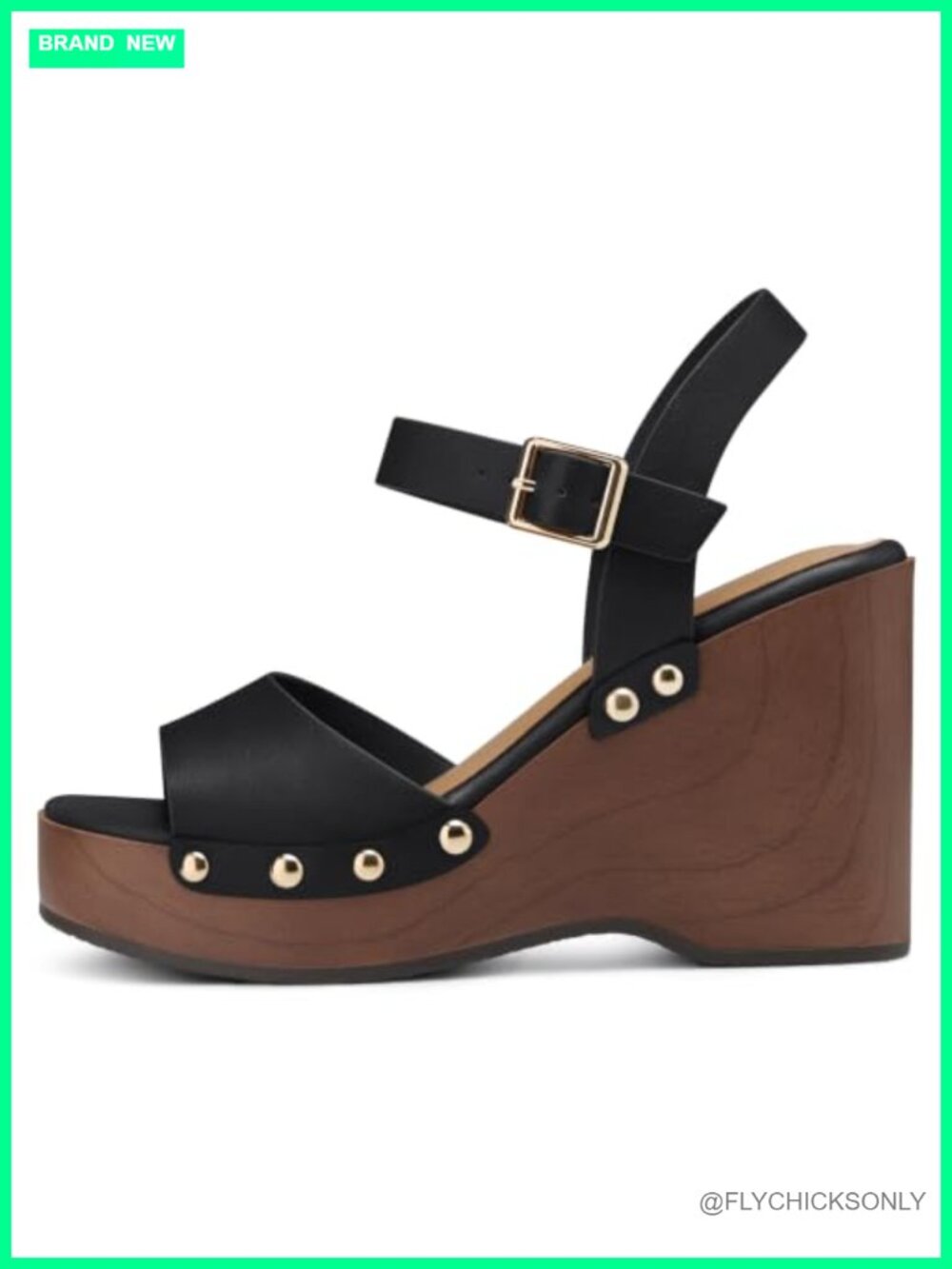 Wedge Sandals Women Comfortable Platform High Heel Faux Leather Open Toe